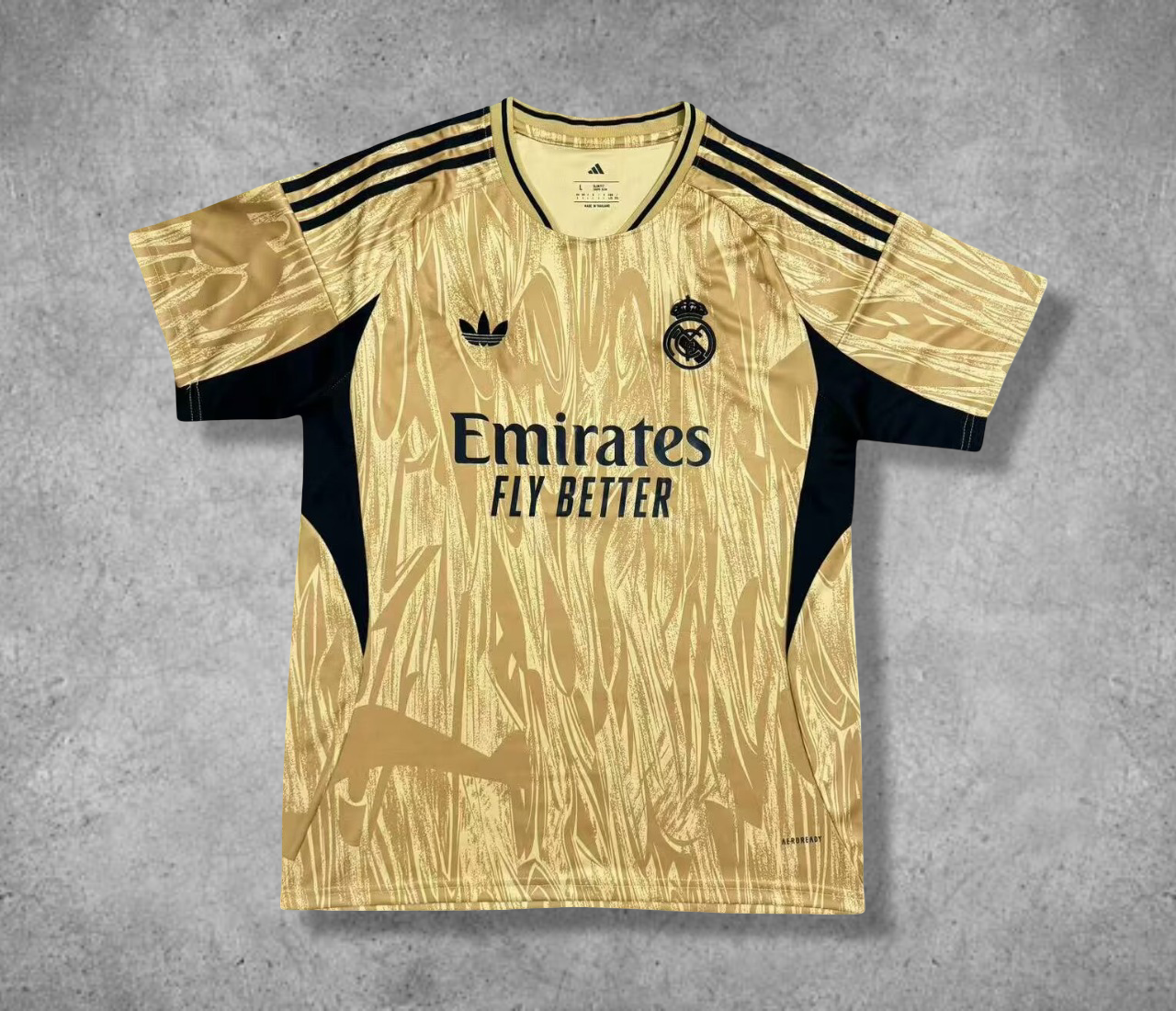 25/26 Real Madrid Training Gold Kit